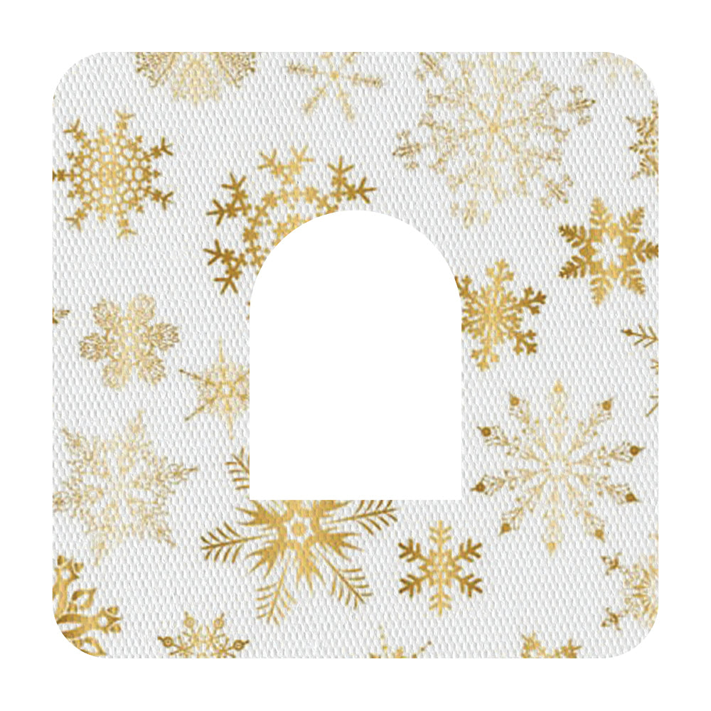 Christmas gold snowflakes adhesive patches - all devices.