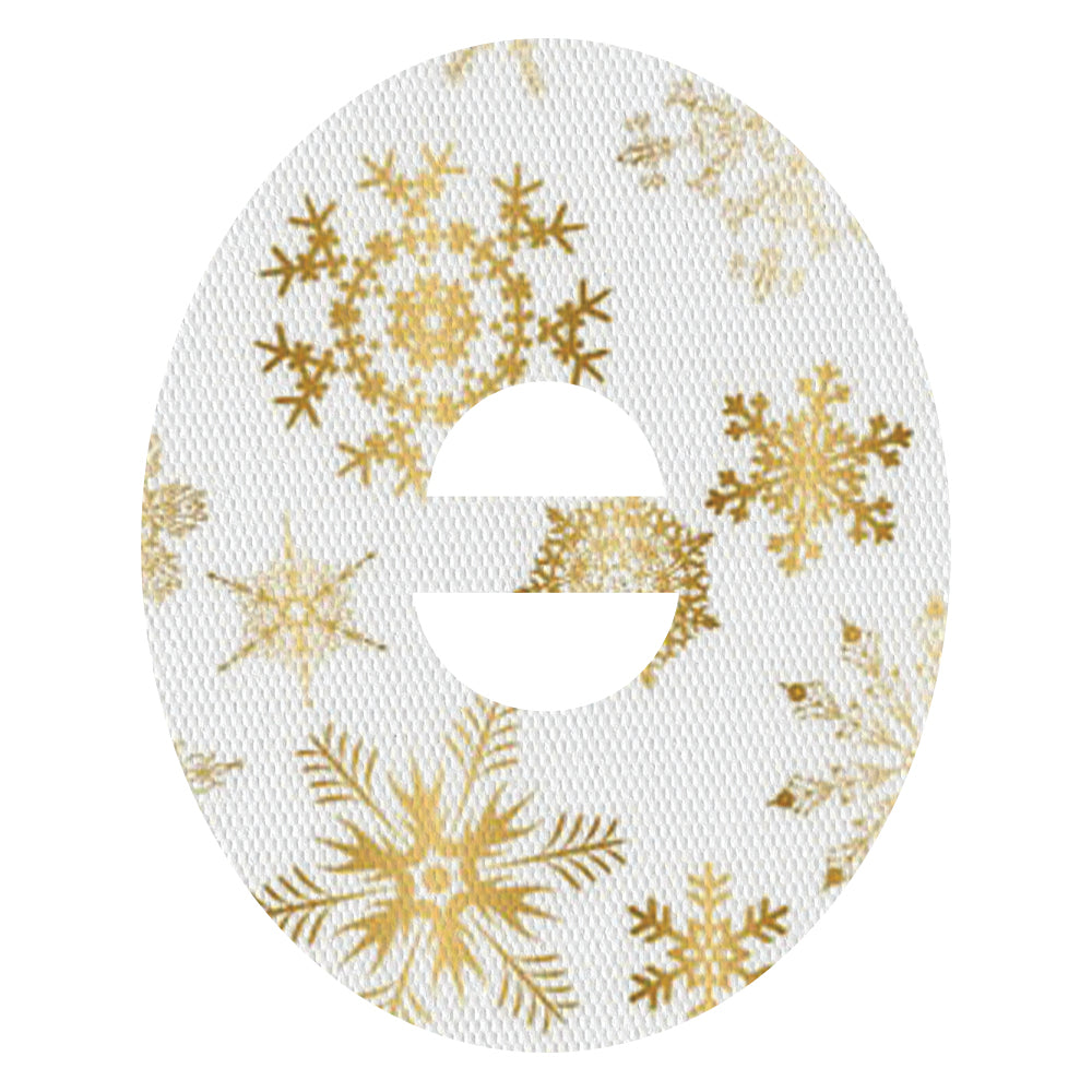 Christmas gold snowflakes adhesive patches - all devices.