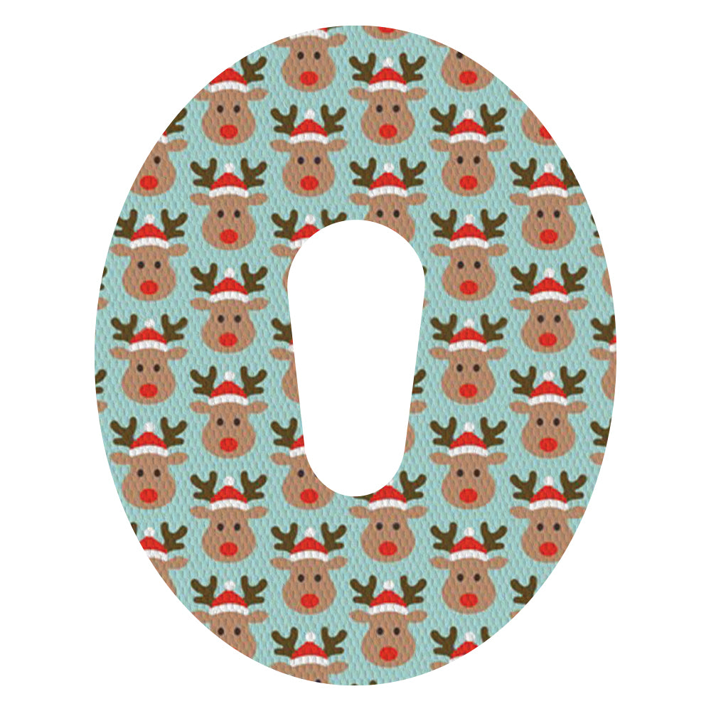 Christmas rudolph adhesive patches - all devices.