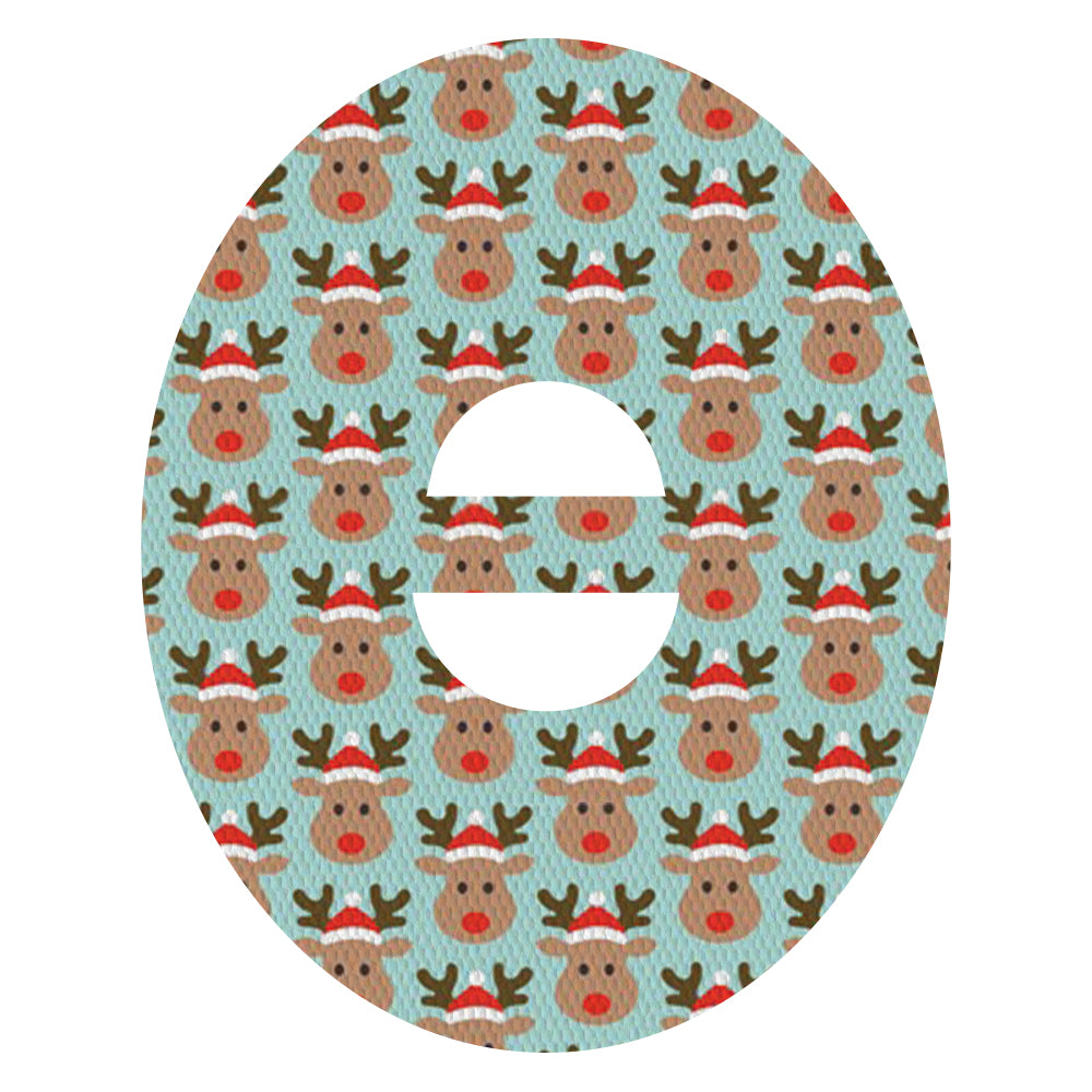 Christmas rudolph adhesive patches - all devices.