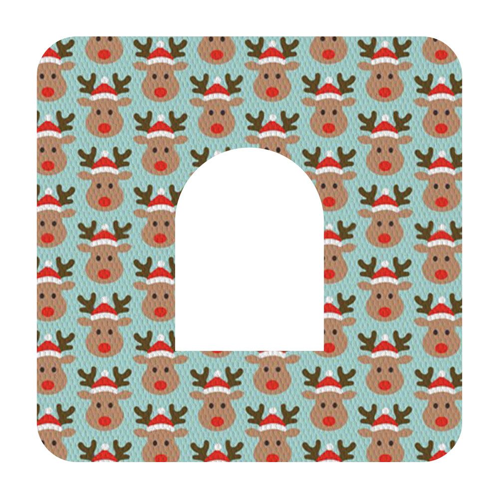 Christmas rudolph adhesive patches - all devices.