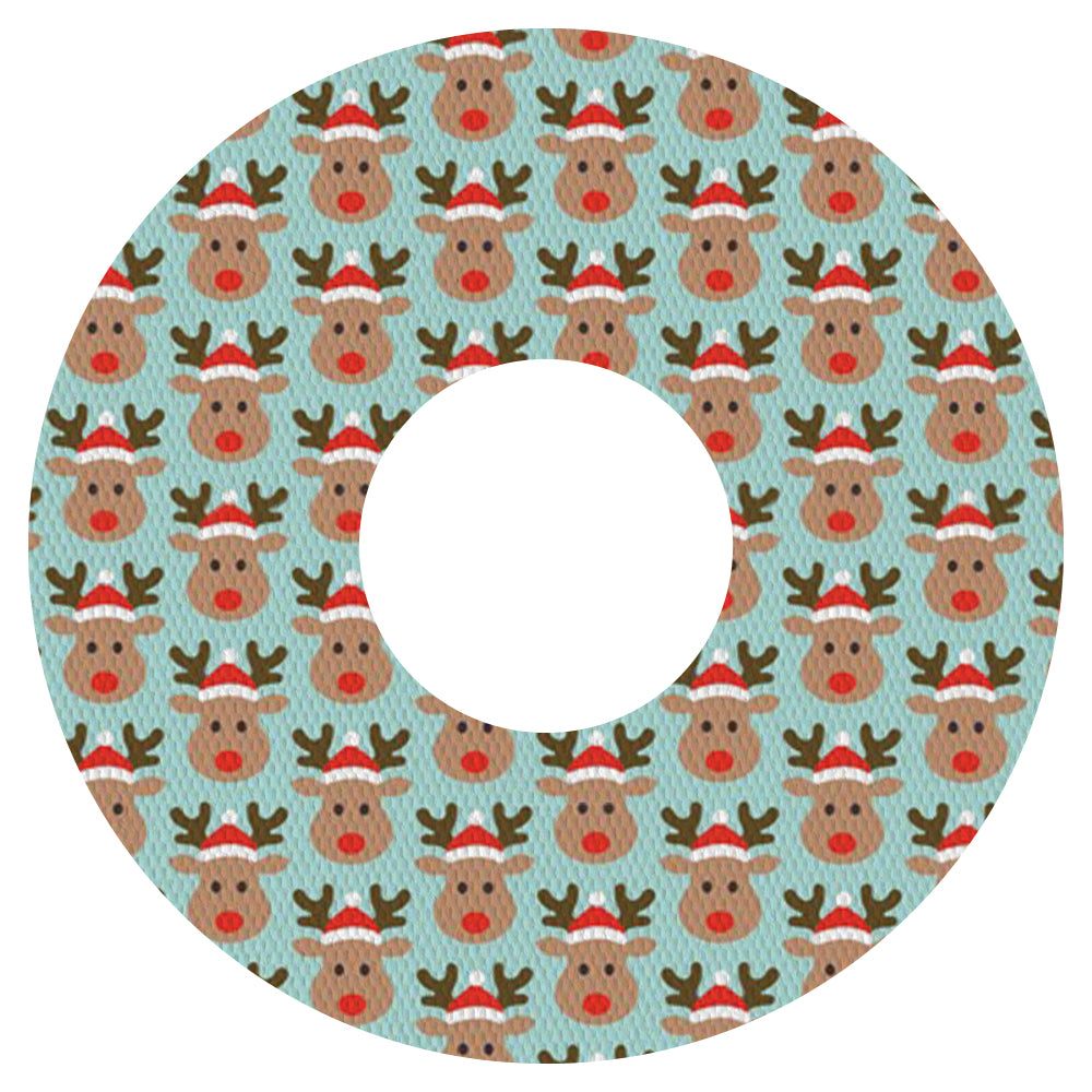 Christmas rudolph adhesive patches - all devices.