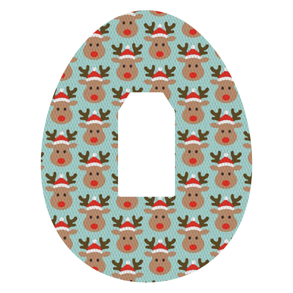 Christmas rudolph adhesive patches - all devices.