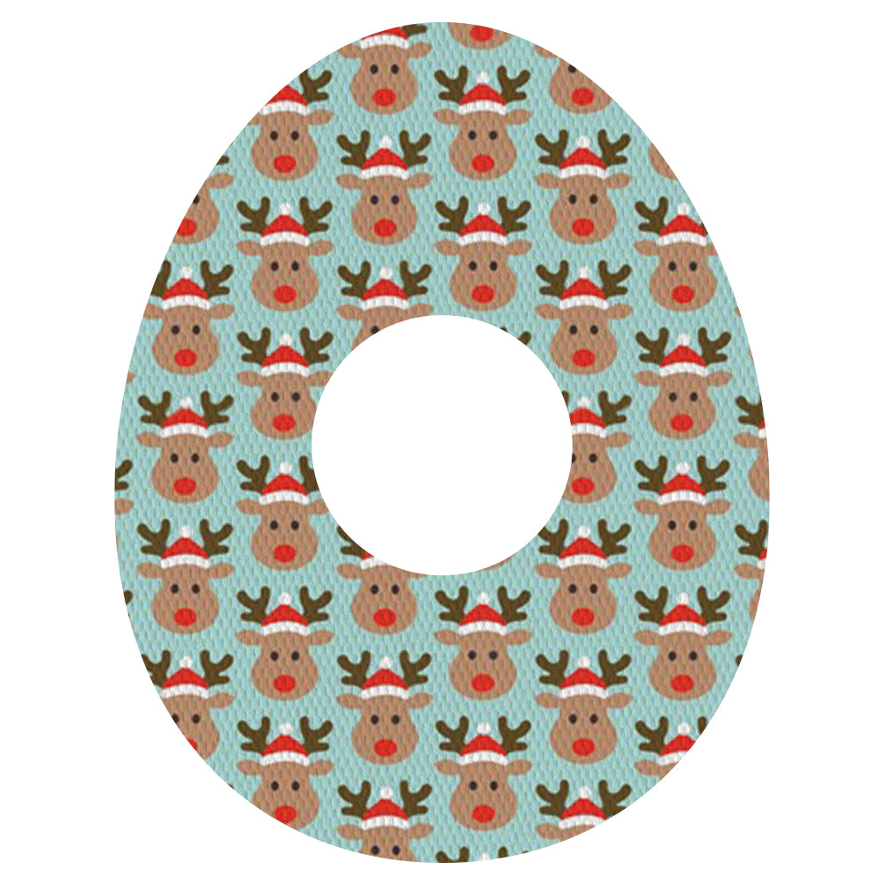 Christmas rudolph adhesive patches - all devices.