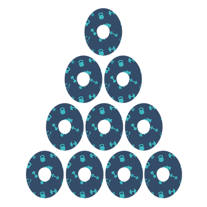 Dexcom Dumbbell Pattern Design Patches