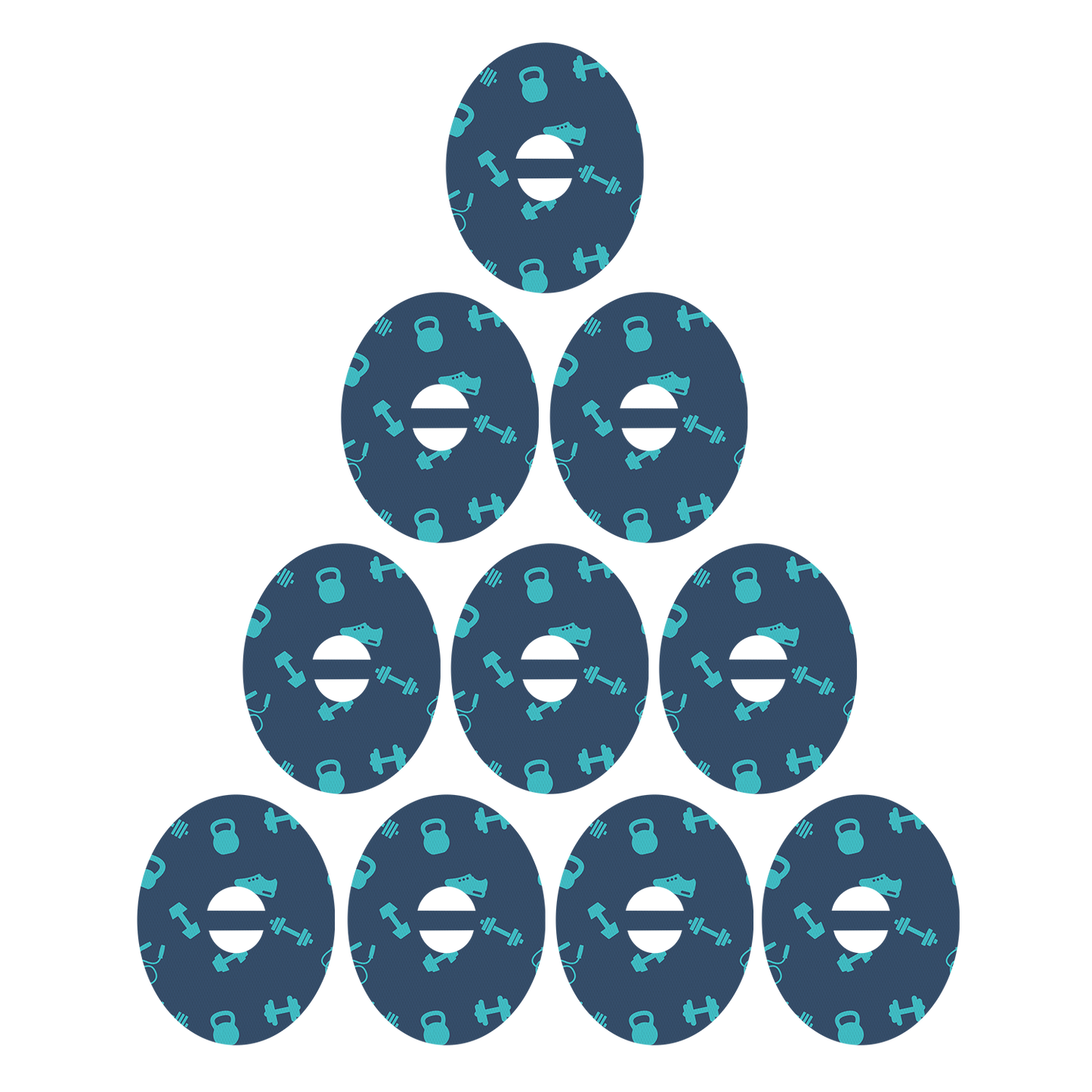 Dexcom Dumbbell Pattern Design Patches