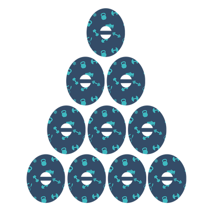 Dexcom Dumbbell Pattern Design Patches