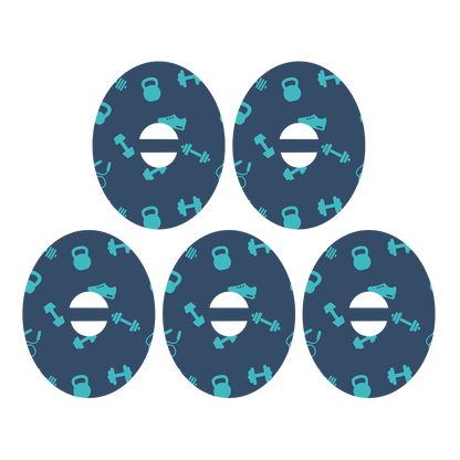 Dexcom Dumbbell Pattern Design Patches