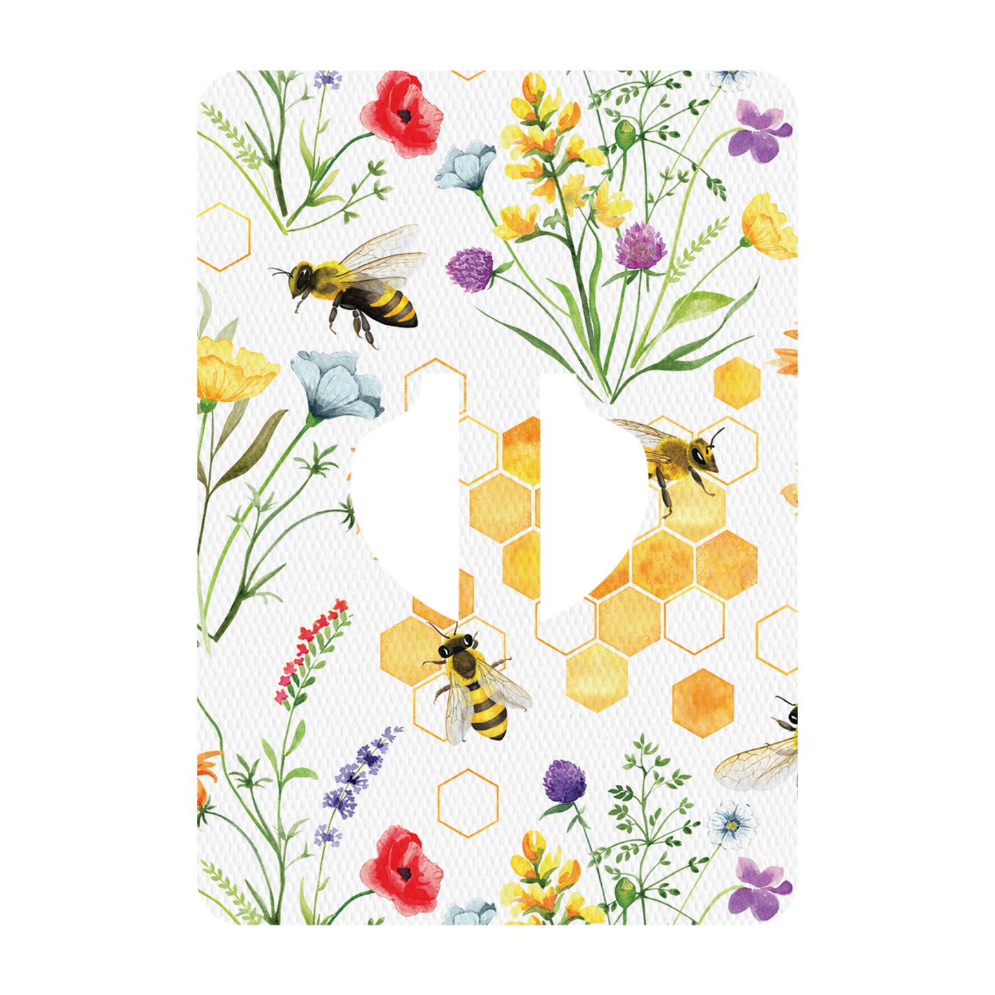 Medtronic Bees and Flowers Design Patches