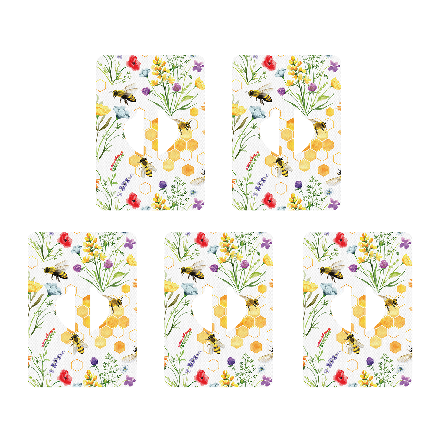 Medtronic Bees and Flowers Design Patches