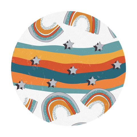 Orange Rainbow Patches