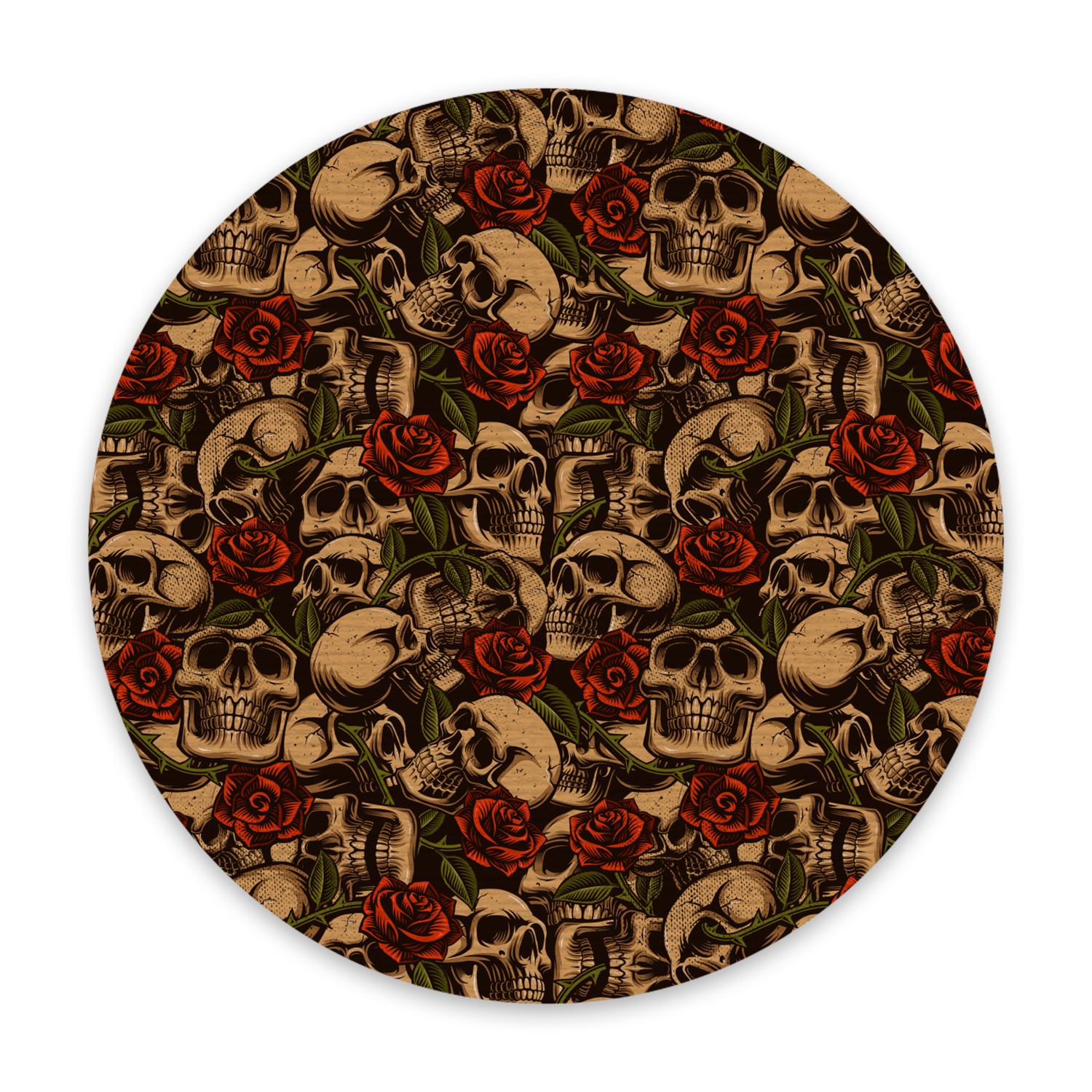 Skulls and Roses Patch