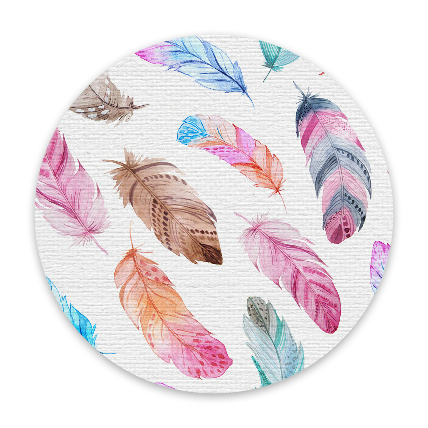 Watercolour Feathers Patch