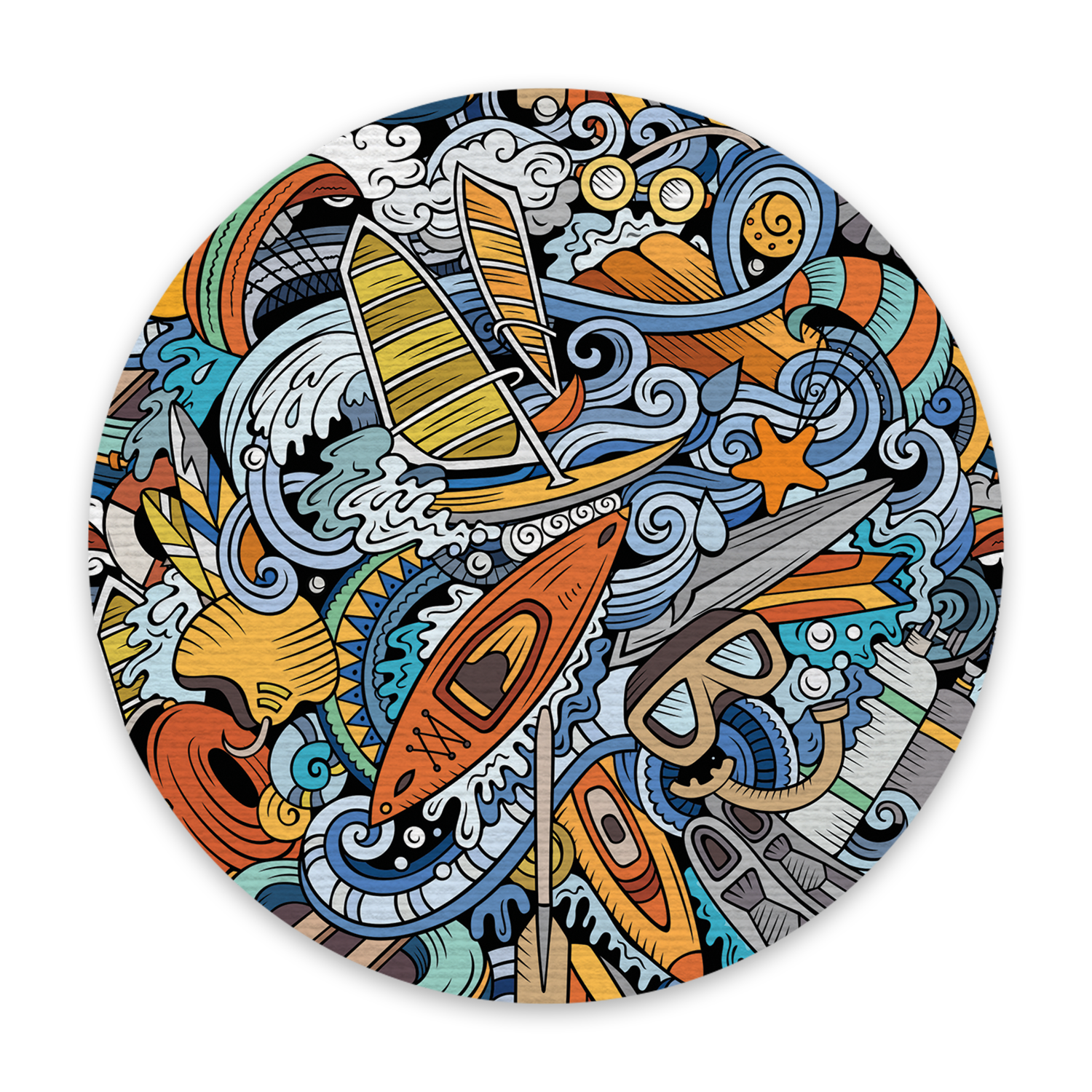 Watersport Doodles Patch