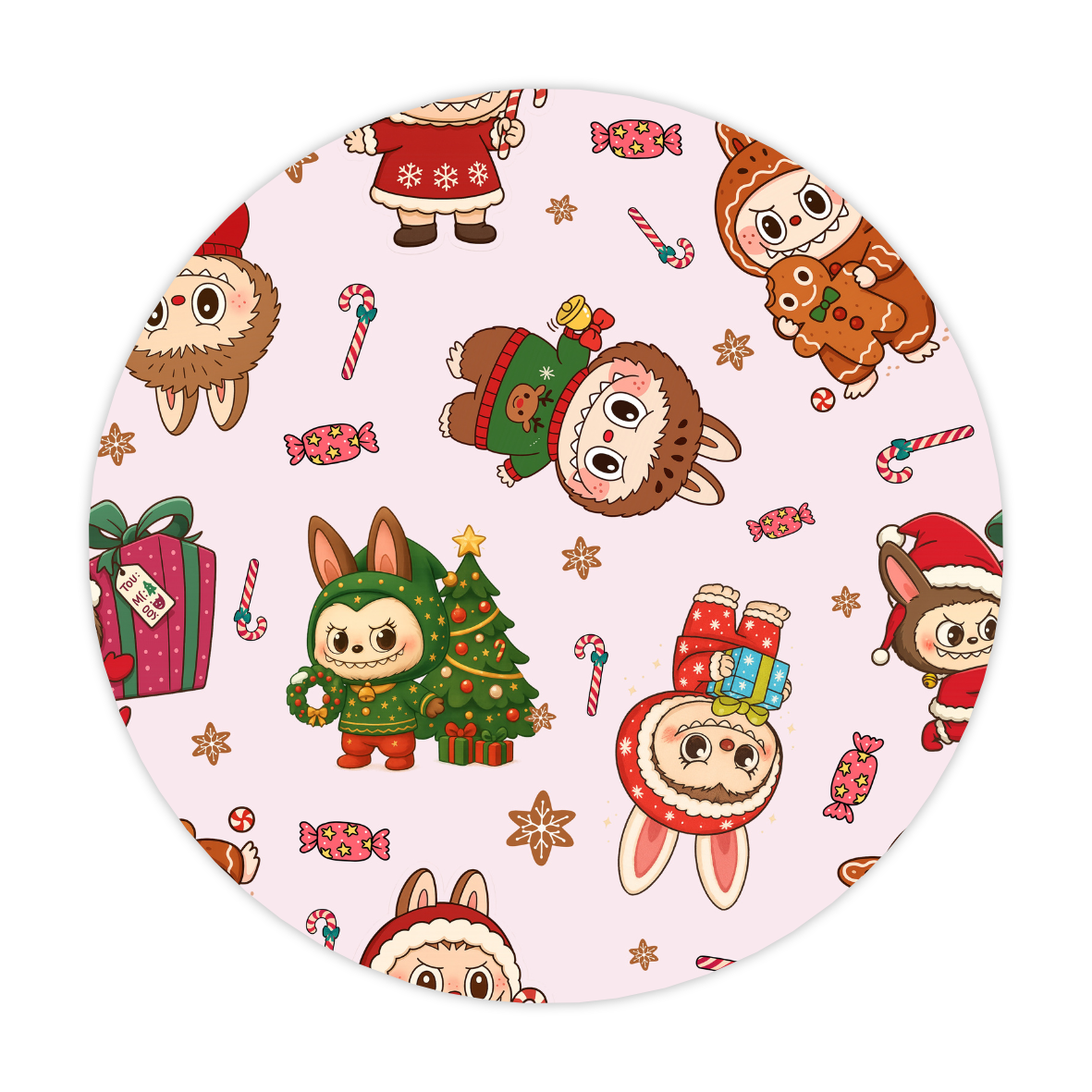 Labubu Christmas Patch