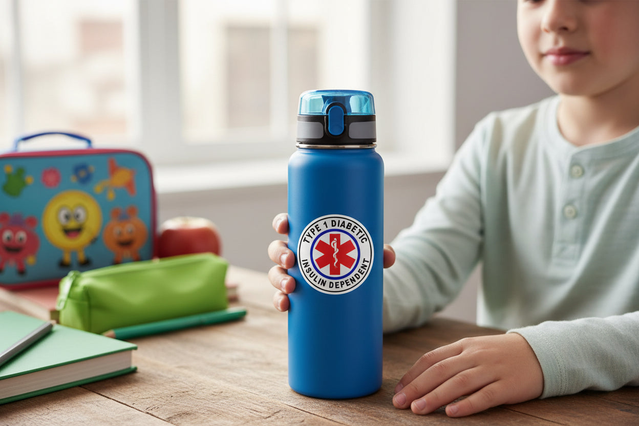 Type 1 Diabetic Medical Alert Sticker