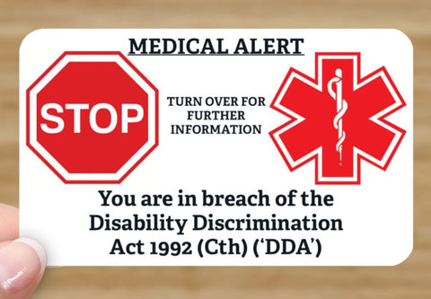 Medical alert breach cards - FREE