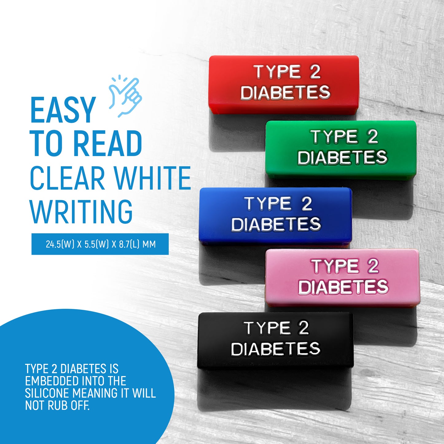 Type 2 Diabetes - Medical Alert watch sleeves.
