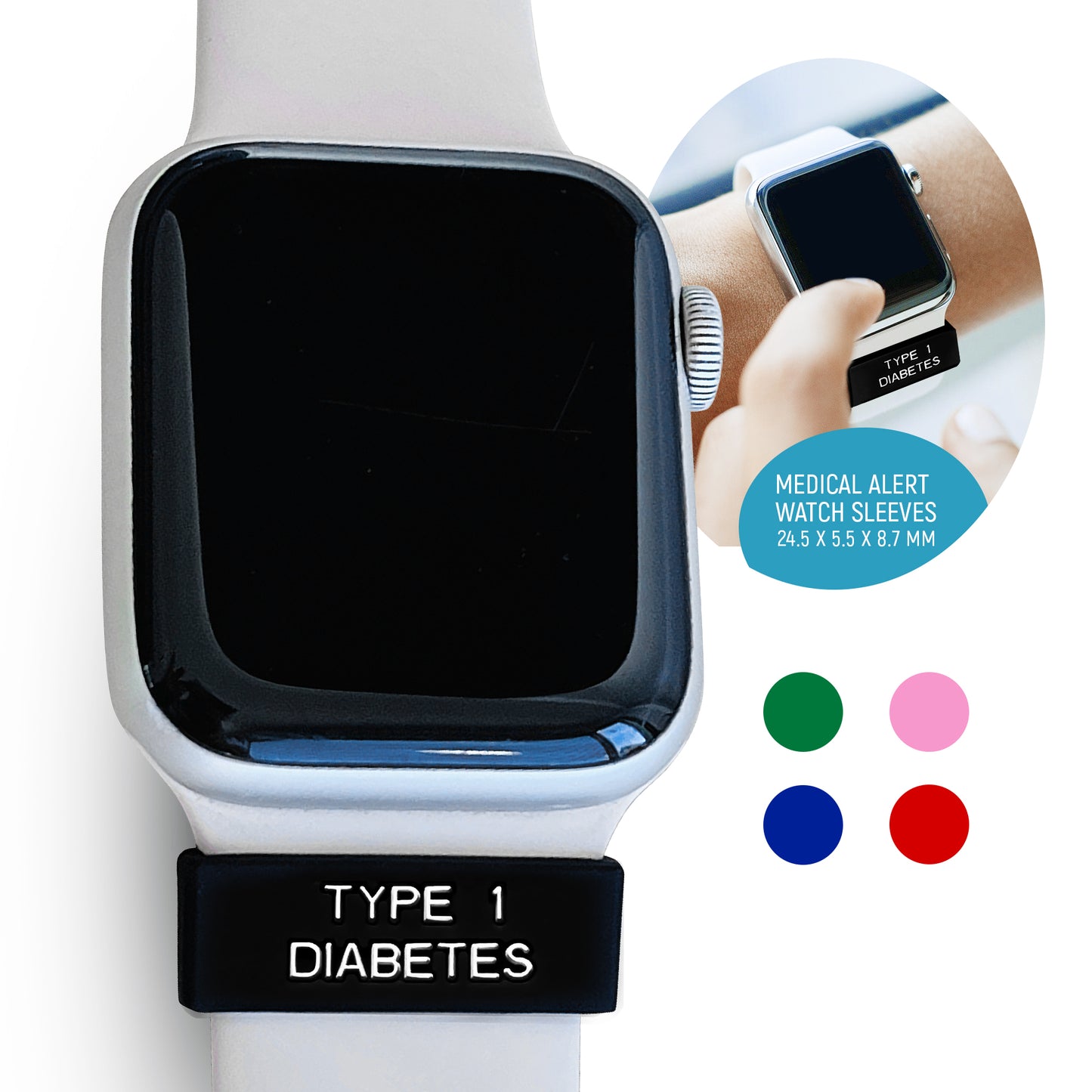 Type 1 Diabetes - Medical Alert watch sleeves.