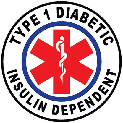 Iron on patch - Type 1 diabetic