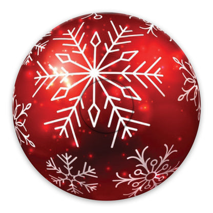 Christmas red bauble adhesive patches - all devices.