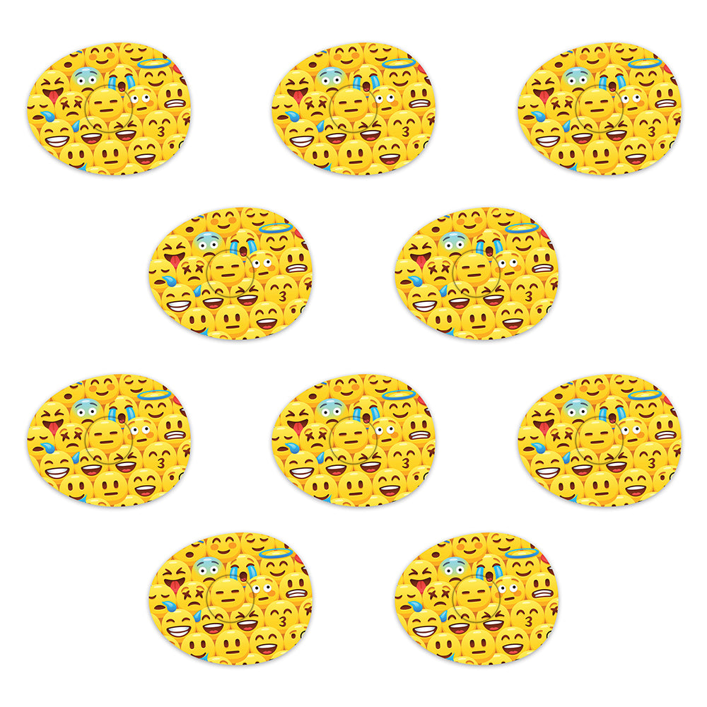 Freestyle Libre Emoji Design Patches 10 pack