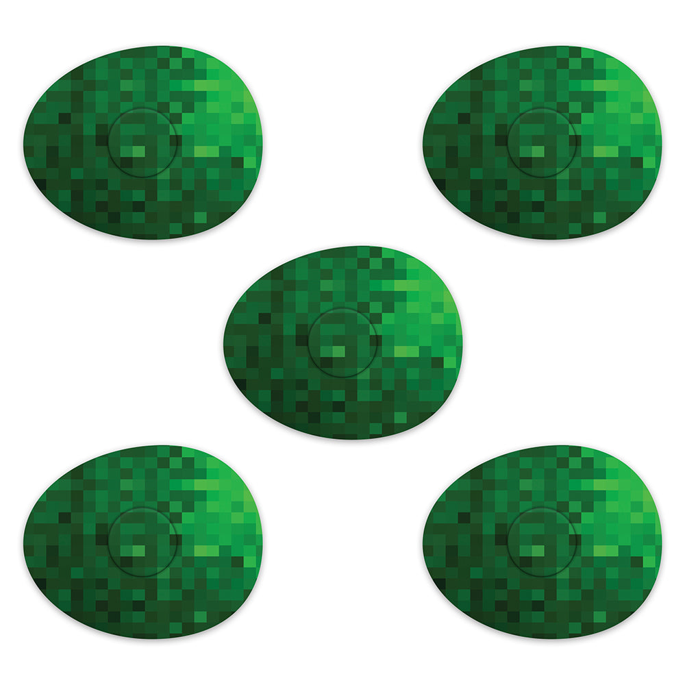 Freestyle Libre Green Pixels Design Patches