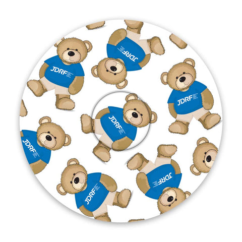 JDRF Rufus decorative adhesive patches - all devices.