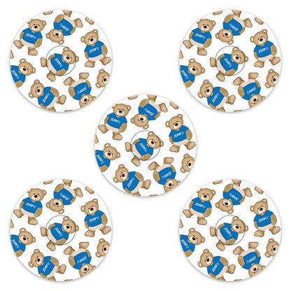 JDRF Rufus decorative adhesive patches - all devices.