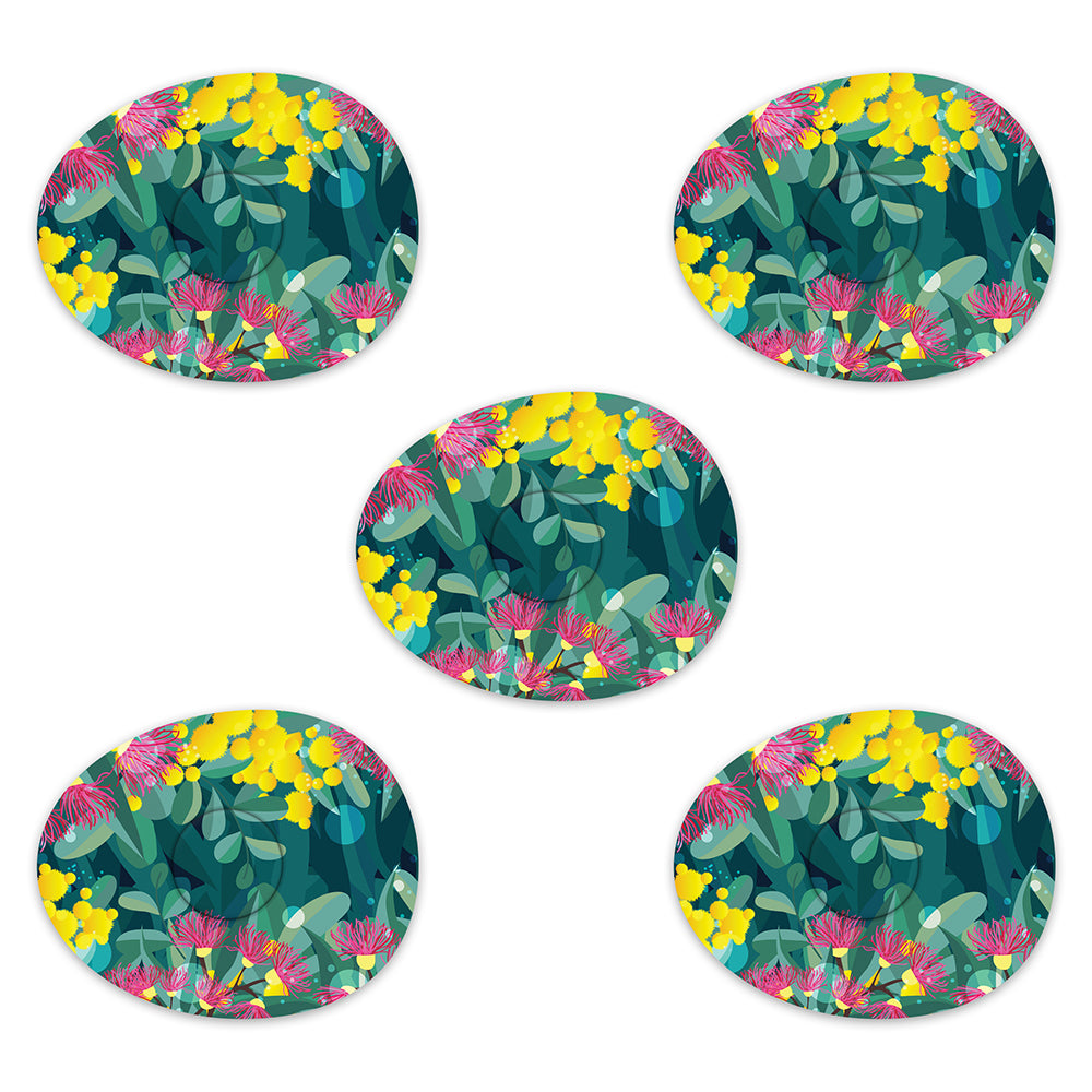 Freestyle Libre Wattle & Gum Blossoms Design Patches