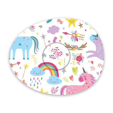 Freestyle Libre Pastel Unicorns Design Patches