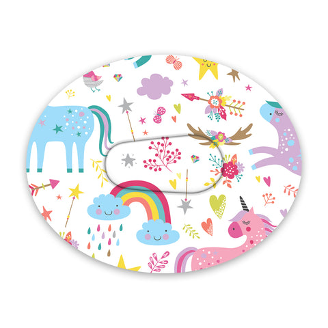 Dexcom Pastel Unicorns Design Patches