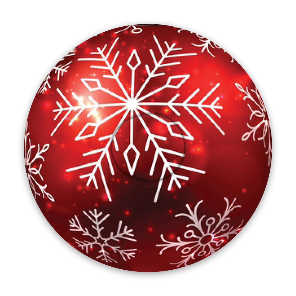 Christmas red bauble adhesive patches - all devices.