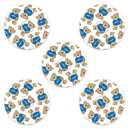 JDRF Rufus decorative adhesive patches - all devices.