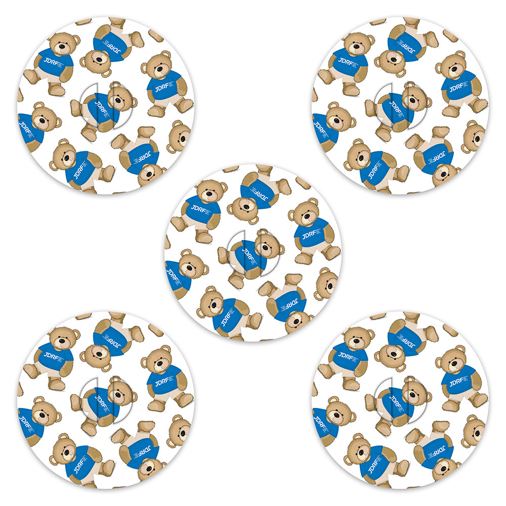 JDRF Rufus decorative adhesive patches - all devices.