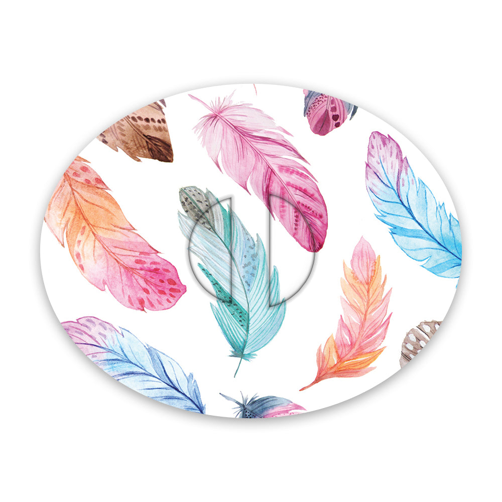 Dexcom Watercolour Feathers Design Patches