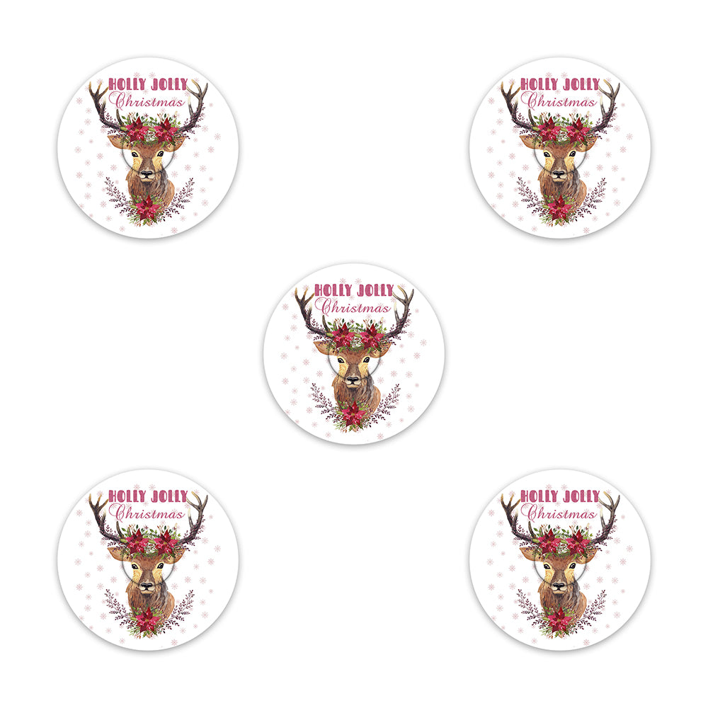 Christmas deer decorative adhesive patches - all devices.