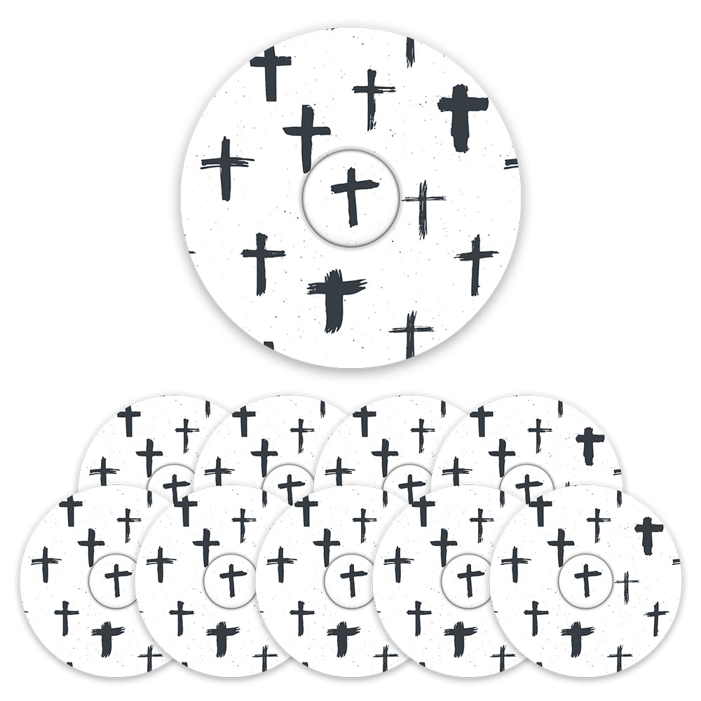 Freestyle Libre Cross Pattern Design Patches