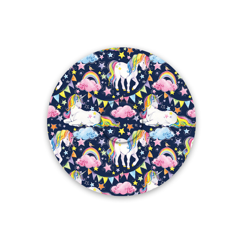 Freestyle Libre Rainbow Unicorn Design Patches