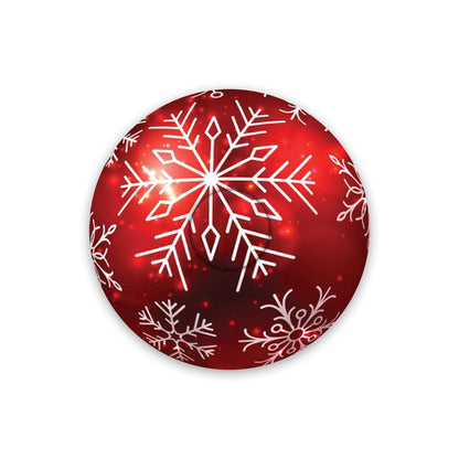 Christmas red bauble adhesive patches - all devices.