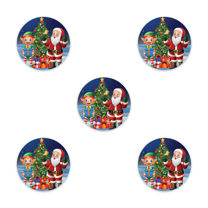 Christmas santa & elf adhesive patches - all devices.