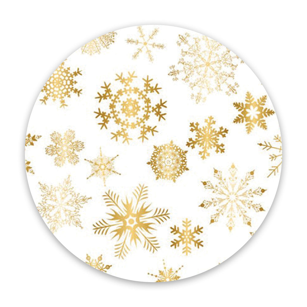 Christmas gold snowflakes adhesive patches - all devices.