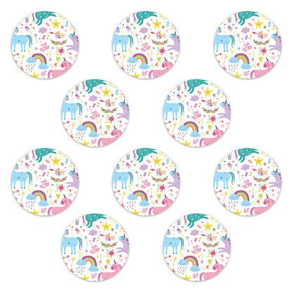 Omnipod Pastel Unicorns Design Patches