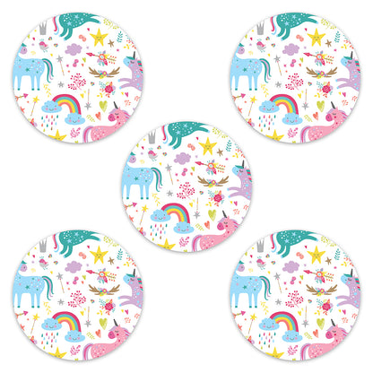 Omnipod Pastel Unicorns Design Patches