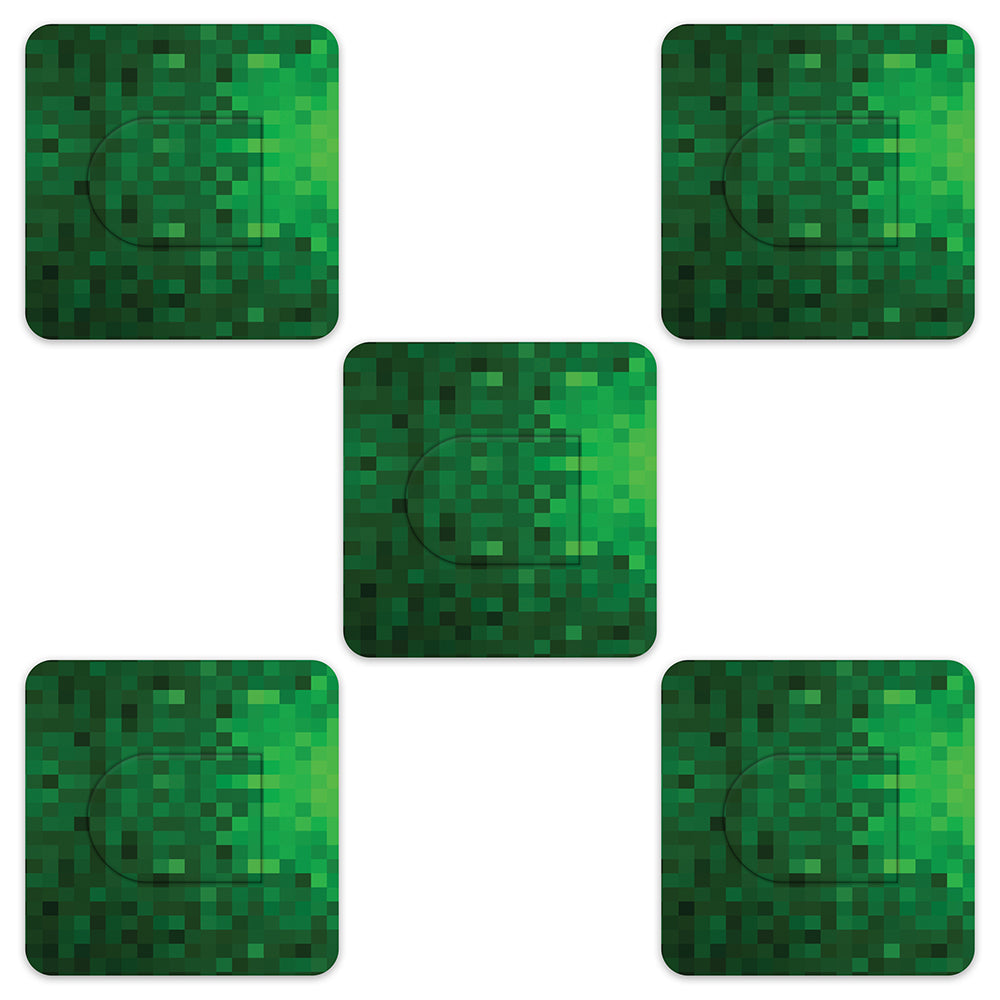 Omnipod Green Pixels Design Patches