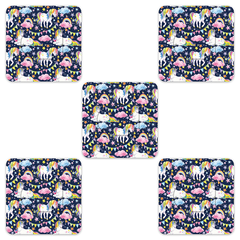Omnipod Rainbow Unicorn Design Patches