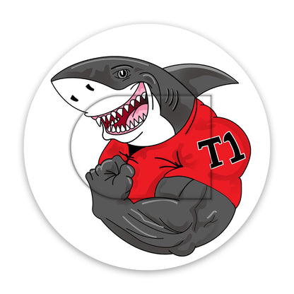 Omnipod T1 Shark Design Patches