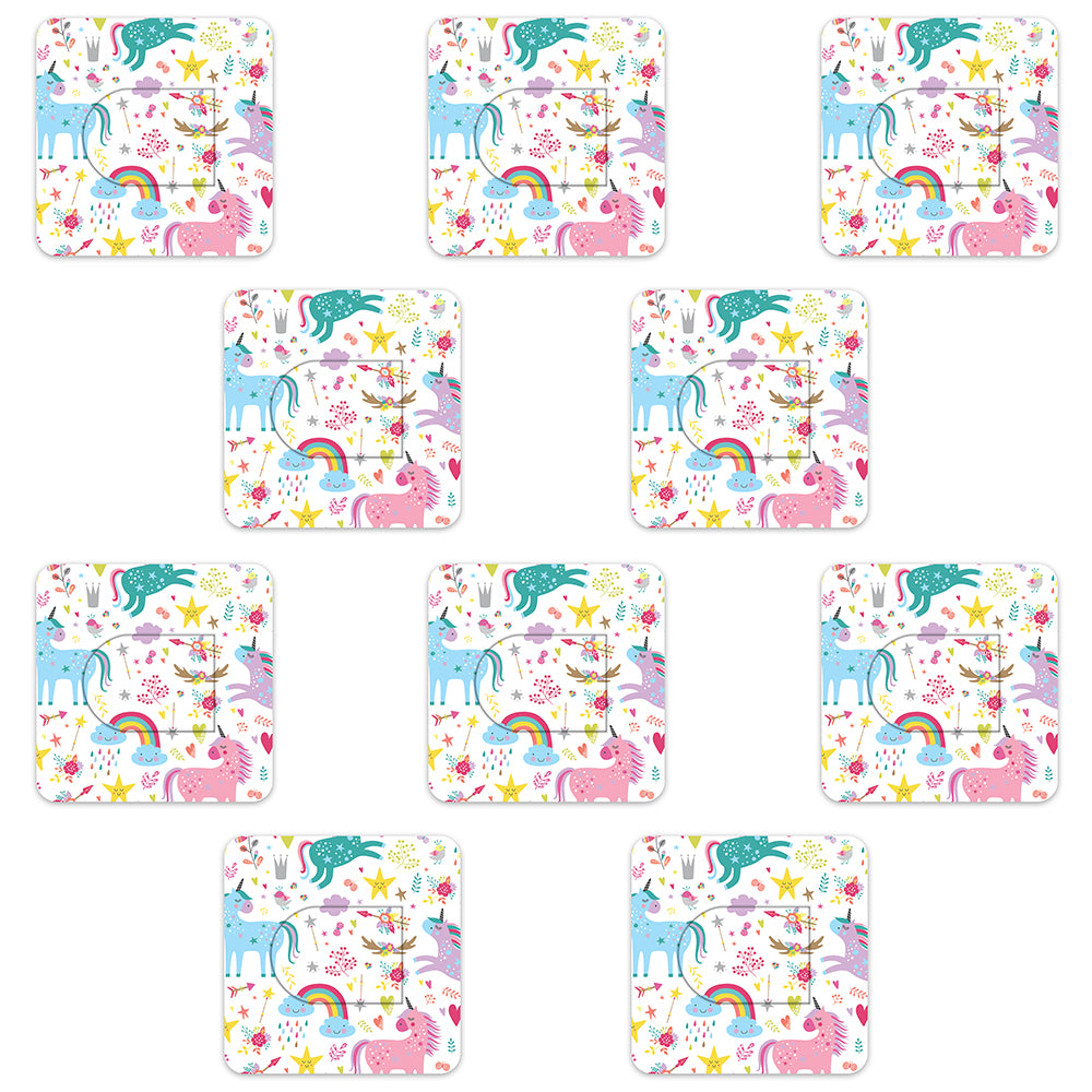 Omnipod Pastel Unicorns Design Patches