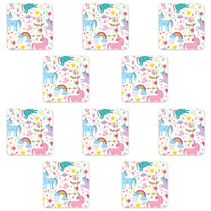 Omnipod Pastel Unicorns Design Patches