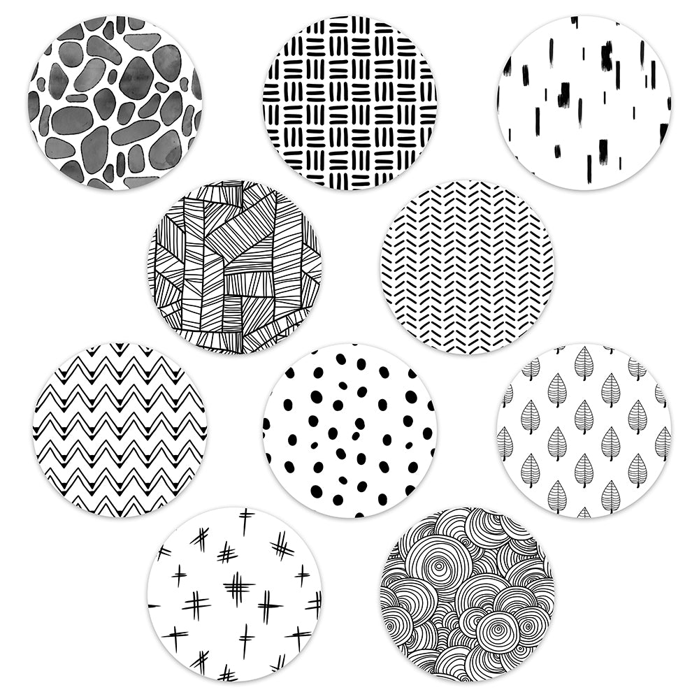 Black and White Patch Mix